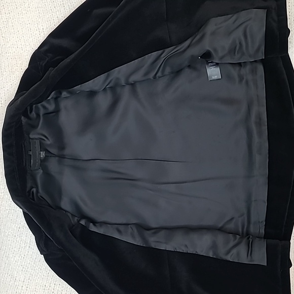 Rag & Bone Velvet Classic Moto-Inspired Biker Jacket in Black - Picture 12 of 17